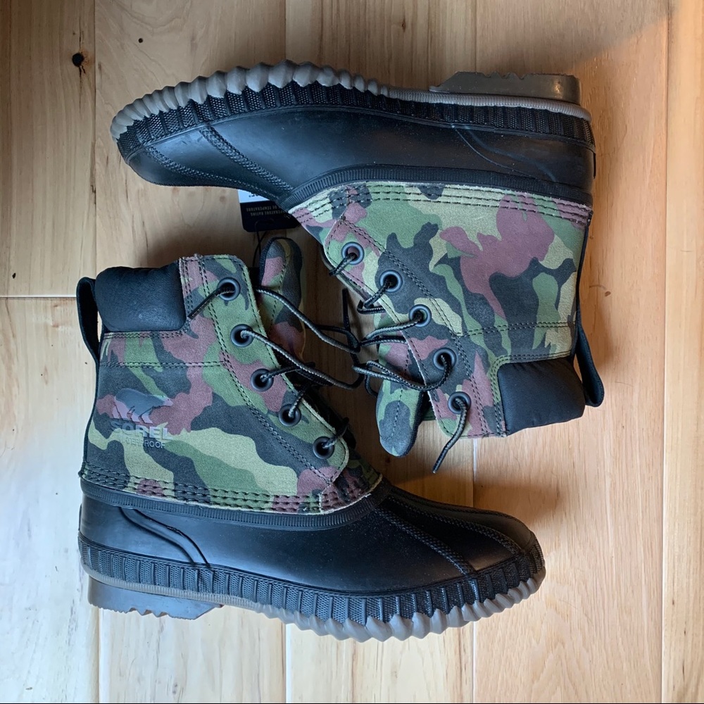 camo sorel x extra butter snow boots